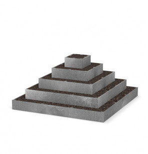 Pyramida na jahody 2x2x1m pětipatrová