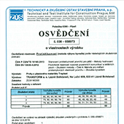 TZÚS – osvědčení o protiskluznosti – kyvadlo