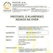 Certifikát o nehořlavosti